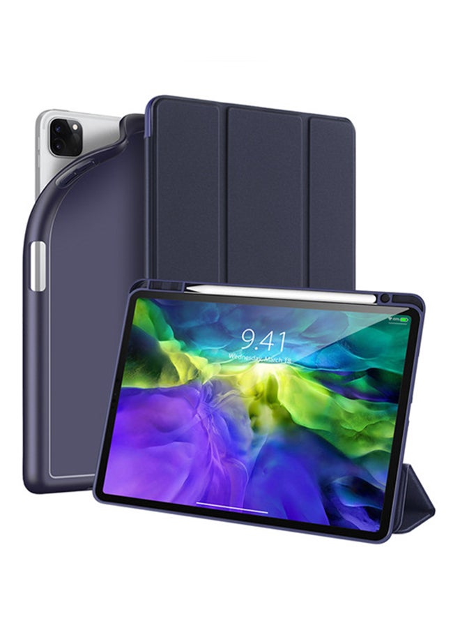 دوكس دوتشيز غطاء حماية واقٍ من سلسلة أوسوم لجهاز أبل آي باد برو 11 إصدار (2020) مع حامل قلم وخاصيّة السكون التلقائي أزرق - Image 1