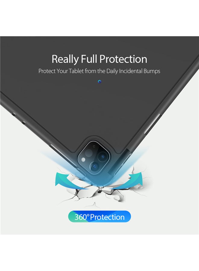 DUX DUCIS Osom Series Case For Apple iPad Pro 12.9 (2020) With Apple Pencil Holder & Auto Sleep Wake Black - Image 2