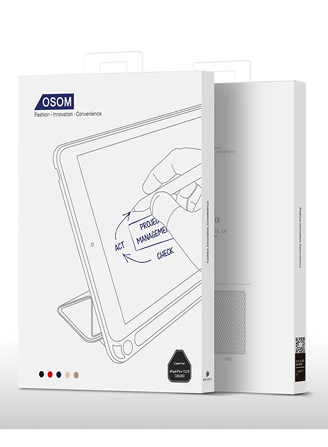 DUX DUCIS Osom Series Case For Apple iPad Pro 12.9 (2020) With Apple Pencil Holder & Auto Sleep Wake Black - Image 3