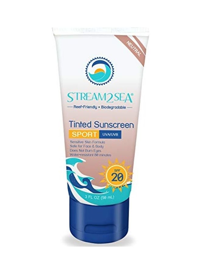 ستريم تو سي واقي شمس ريف سيف ملون مناسب للسفر بعامل وقاية من أشعة الشمس 20 أبيض - Image 1