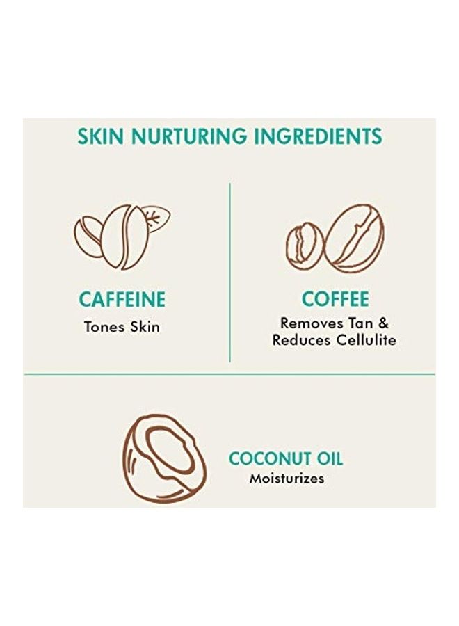 إم كافيين مقشر الجسم بالقهوة الخام - قطعتين بني - Image 2