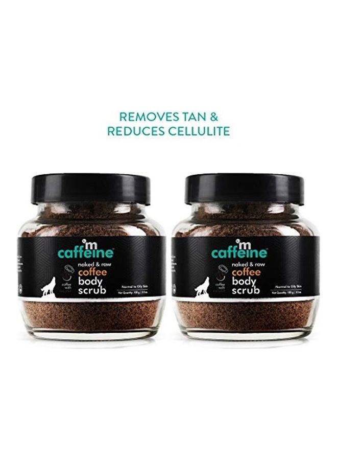 إم كافيين مقشر الجسم بالقهوة الخام - قطعتين بني - Image 4