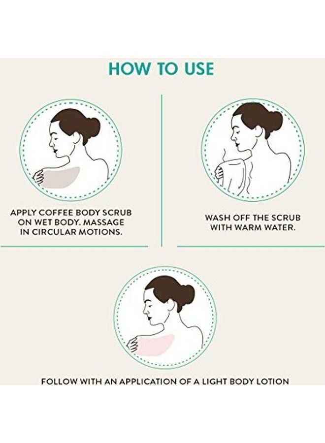 إم كافيين مقشر الجسم بالقهوة الخام - قطعتين بني - Image 5