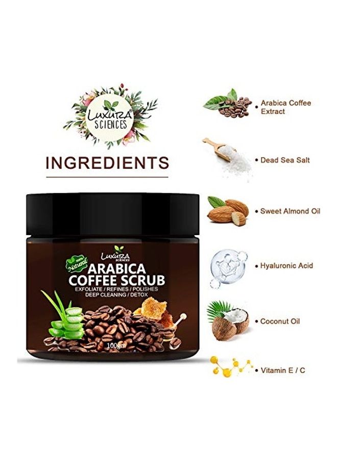 Luxura Sciences Natural Arabica Coffee Scrub Brown  - Image 3