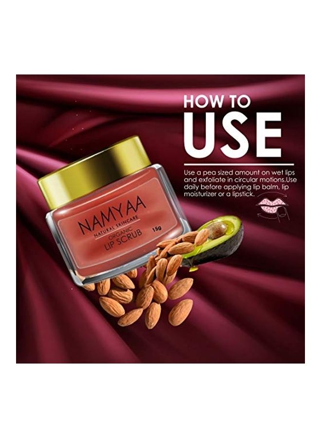 NAMYAA Organic Lip Scrub Orange 15grams - Image 5
