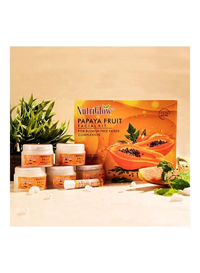NUTRIGLOW Papaya Fruit Facial Kit With Compact And Green Apple Toner Clear 5.1181X9.4488X7.874inch - Image 2