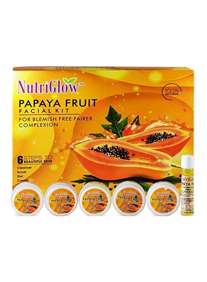 NUTRIGLOW Papaya Fruit Facial Kit With Compact And Green Apple Toner Clear 5.1181X9.4488X7.874inch - Image 3