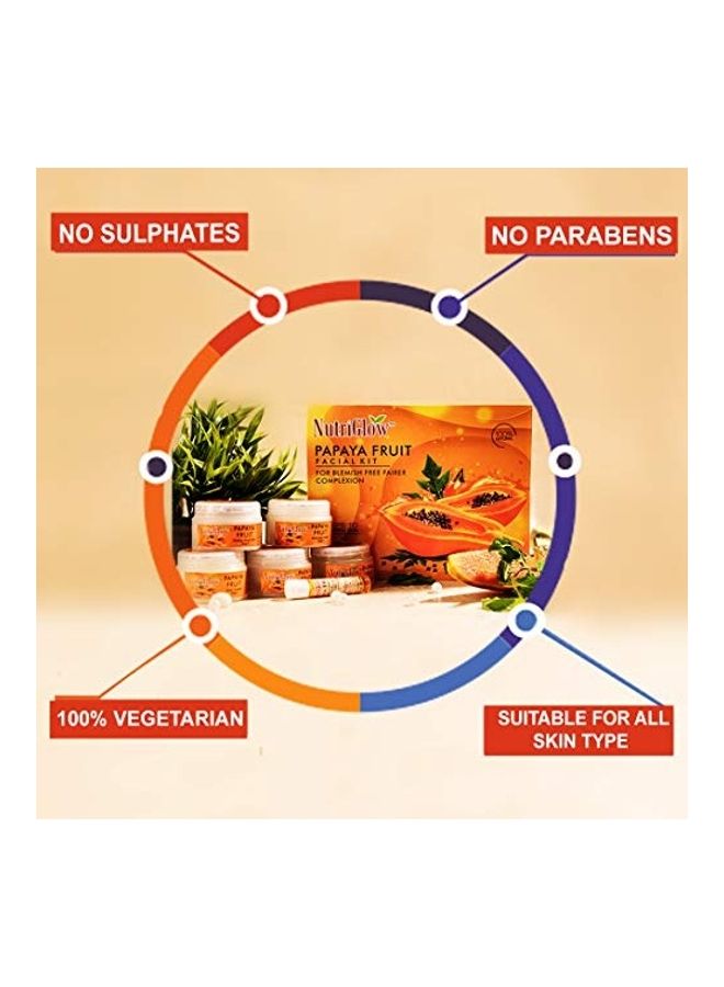 NUTRIGLOW Papaya Fruit Facial Kit With Compact And Green Apple Toner Clear 5.1181X9.4488X7.874inch - Image 4