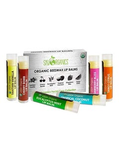 Sky Organics 6-Piece Organic Lip Balms Yellow 24grams  - Image 1