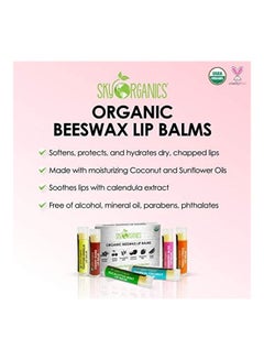 Sky Organics 6-Piece Organic Lip Balms Yellow 24grams  - Image 2