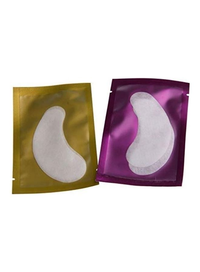 Digital Shoppy 10-Pair Eyelash Pad Yellow/Purple 1X2X2.1inch - Image 1