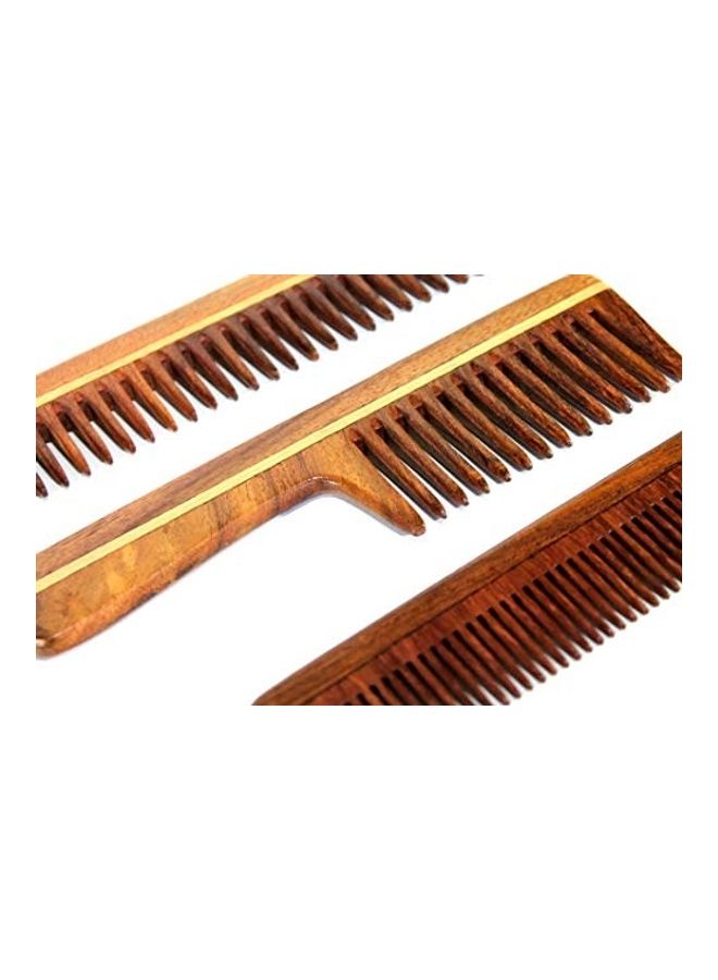 إسبلانيد طقم أمشاط مكون من 3 قطع بني - Image 3