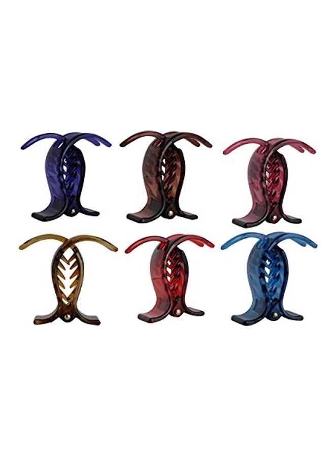 ACCESSHER 6-Piece Hair Clip Set Multicolour - Image 1