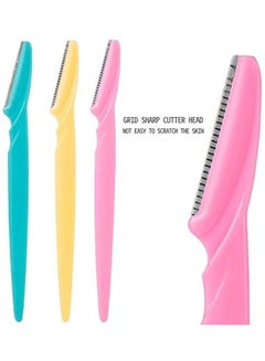 Digital Shoppy 3-Piece Eyebrow Razor Set Multicolour  - Image 3