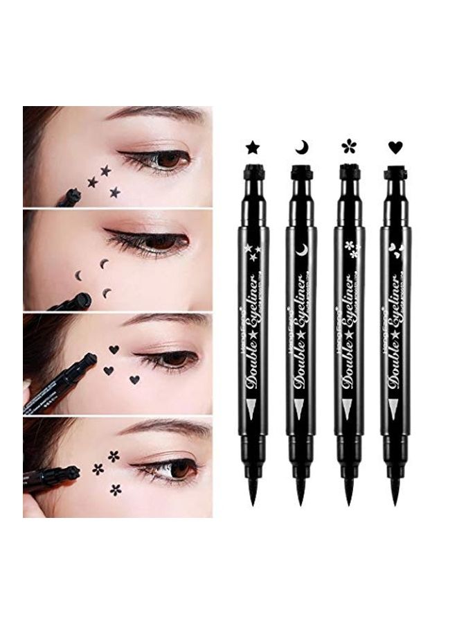 Pinkiou 4 In 1  Eyeliner Pencil Black - Image 1