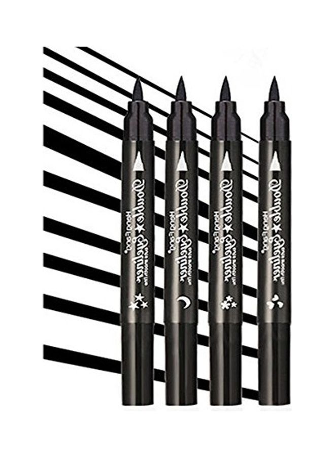 Pinkiou 4 In 1  Eyeliner Pencil Black - Image 2