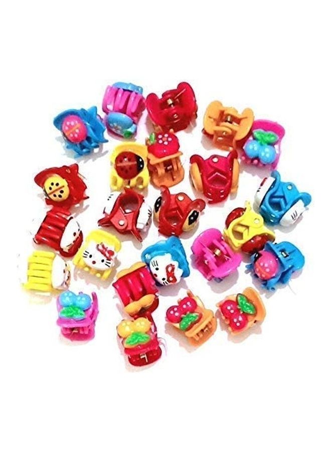 دريشتي مجموعة مشابك تيك تاك للشعر من البلاستيك مكونة من 24 قطعة متعدد الألوان - Image 1