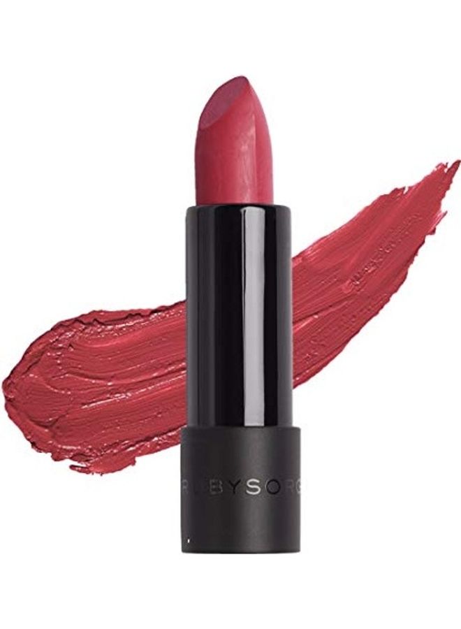 Ruby's Organics Semi-Matte Lipstick Rhubharb  - Image 1