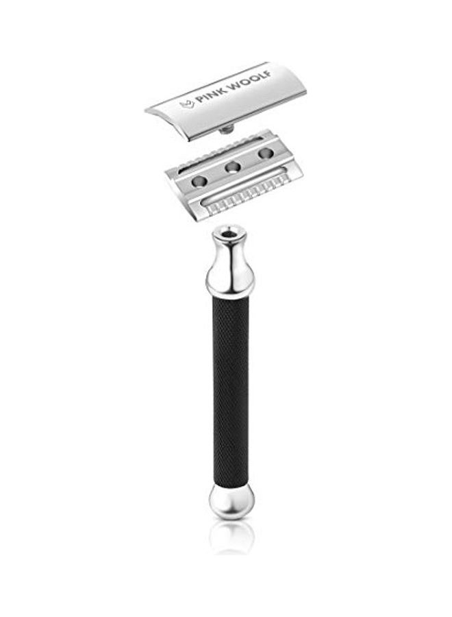 PINK WOOLF Classic DE Safety Razor Black - Image 4
