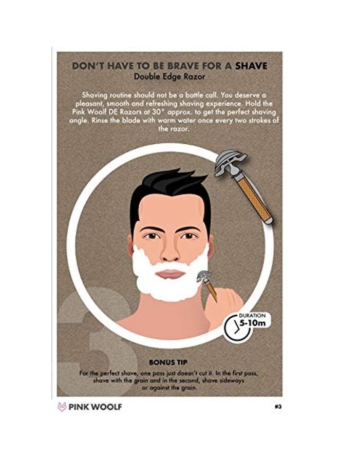 PINK WOOLF Classic DE Safety Razor Black - Image 5