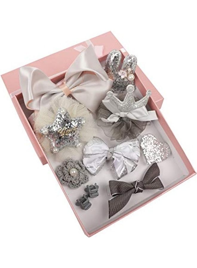 Fashionable Hair Clip Set Silver - v1626599037/N49239787A_1