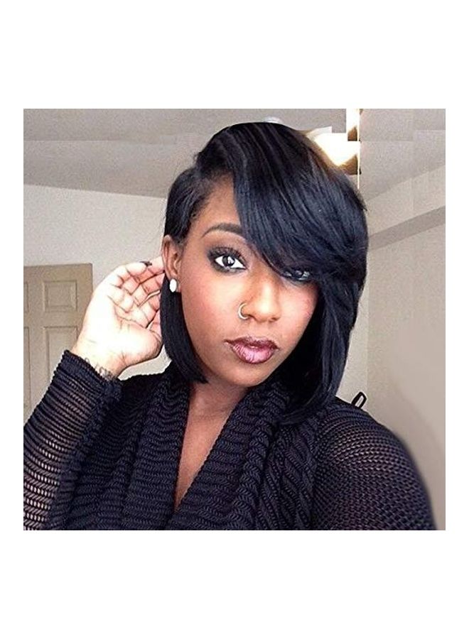 SCENTW Short Hair Wig Black - Image 1