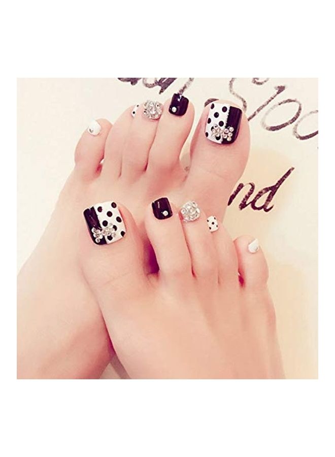 Yimart 500-Piece Fake Toenail Tips Clear - Image 2