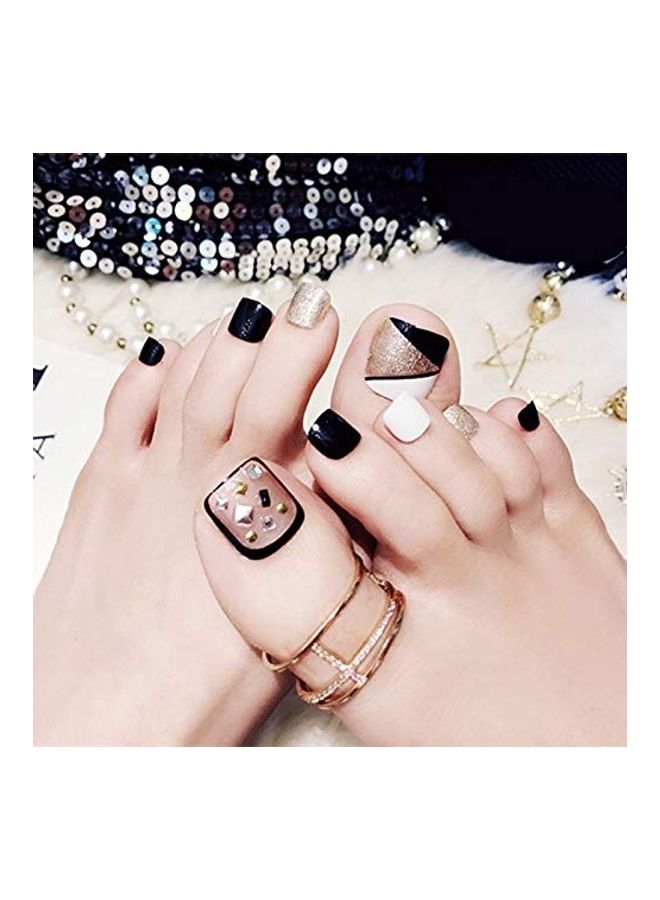 Yimart 500-Piece Fake Toenail Tips Clear - Image 3