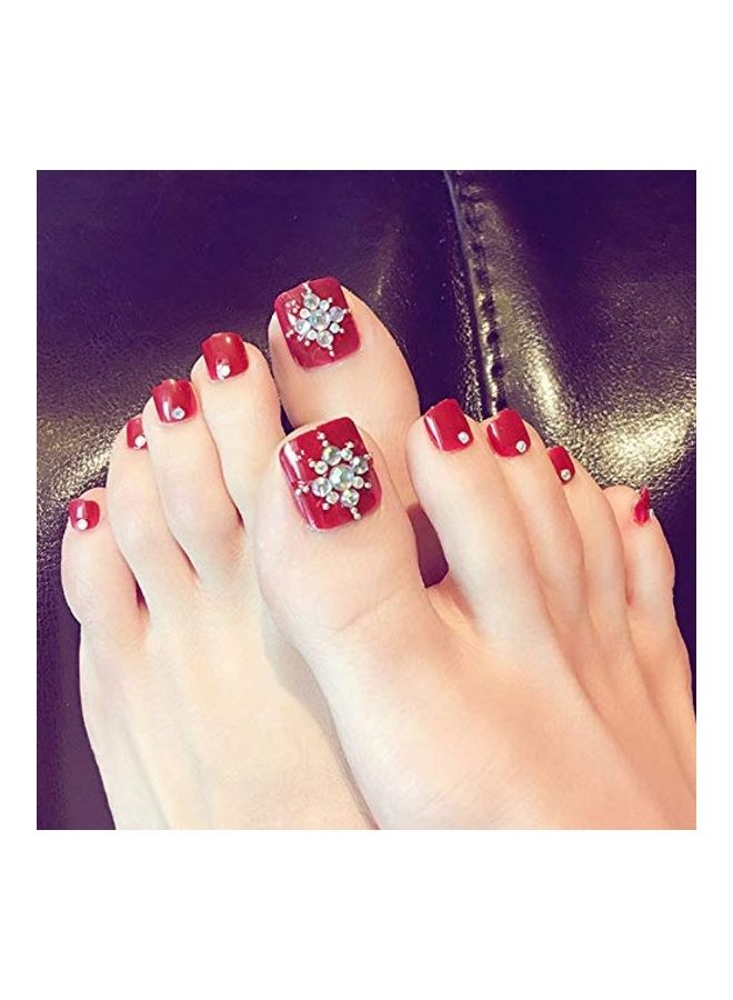 Yimart 500-Piece Fake Toenail Tips Clear - Image 4