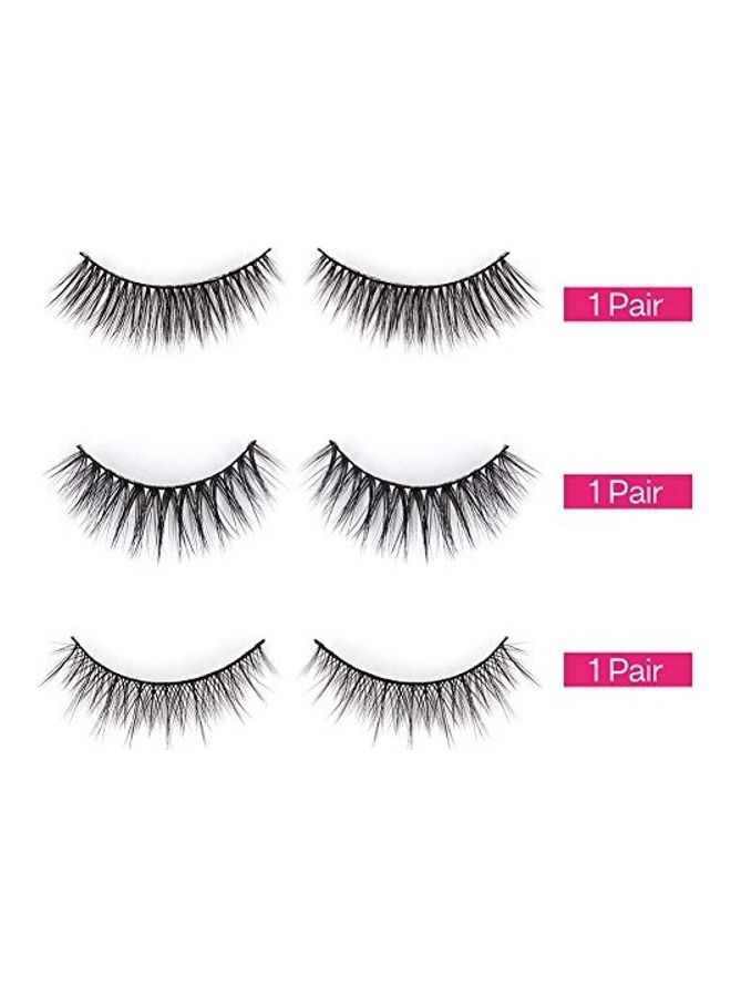 Calailis 3-Pair Of Faux Mink Eyelash Black - Image 2