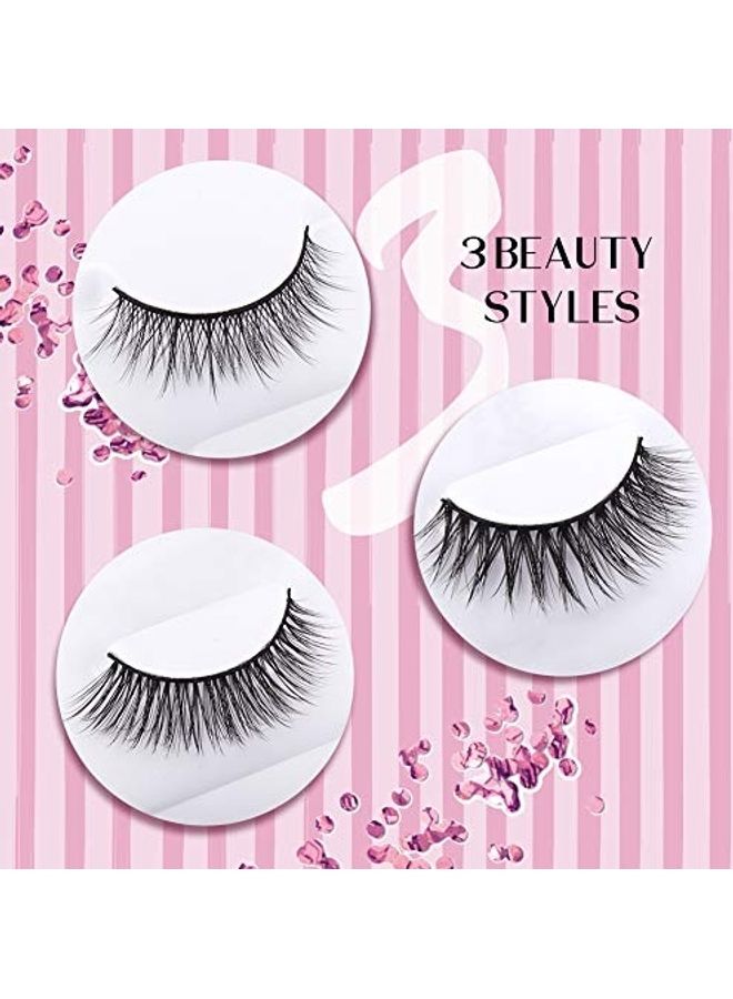 Calailis 3-Pair Of Faux Mink Eyelash Black - Image 3