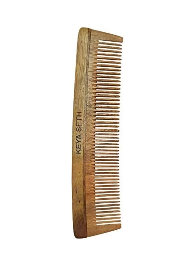 Keya Seth Aromatherapy Organic Neem Wooden Comb Brown  - Image 3
