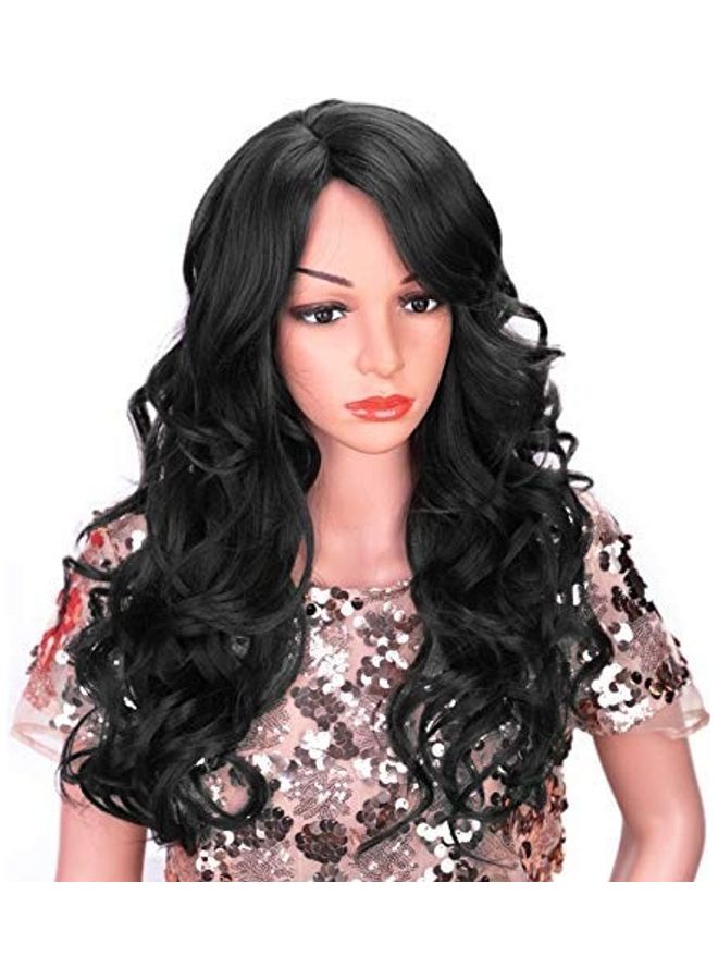 Wavy Hair Wig Black One Sizecm