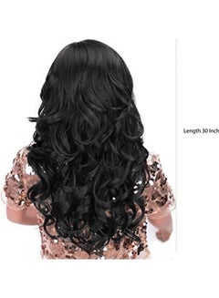 رابيدز فلو شعر مستعار مموج لون أسود One Sizeسم  - Image 3