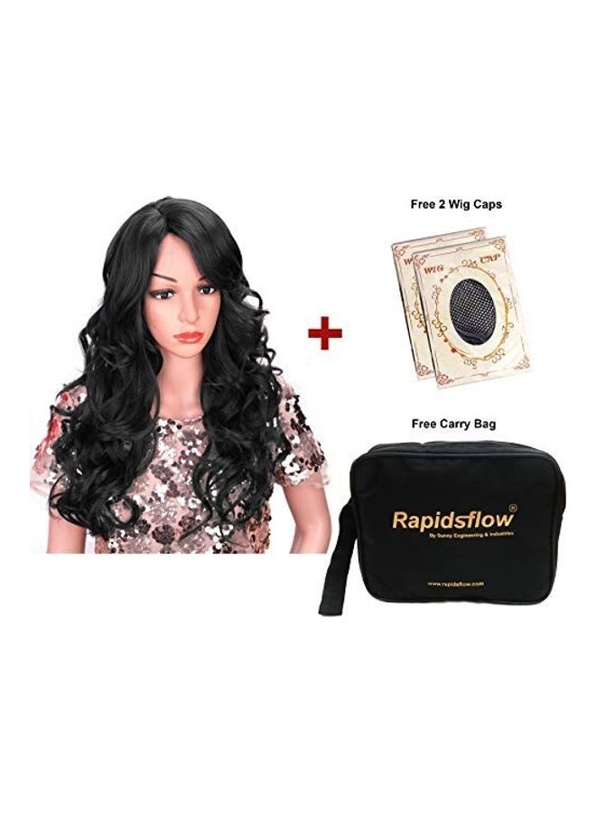 Wavy Hair Wig Black One Sizecm - v1626600085/N49242909A_5