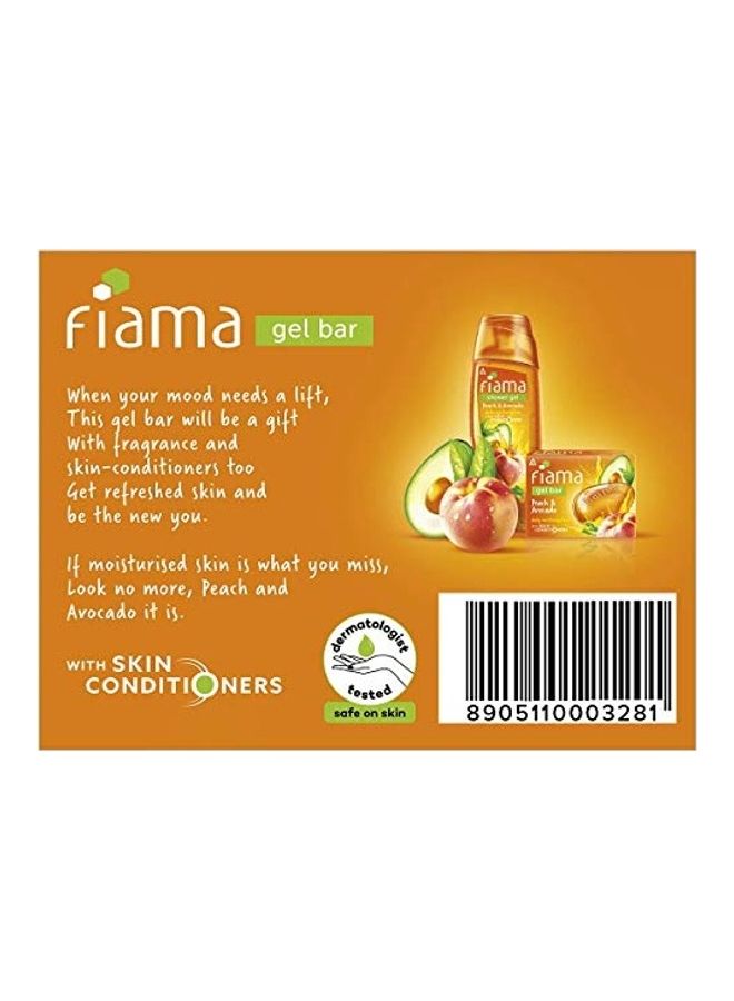 فياما عبوة من 6 قطع صابون جل بتركيبة من خلاصة الدراق والأفوكادو لون برتقالي 6x125جرام - Image 5