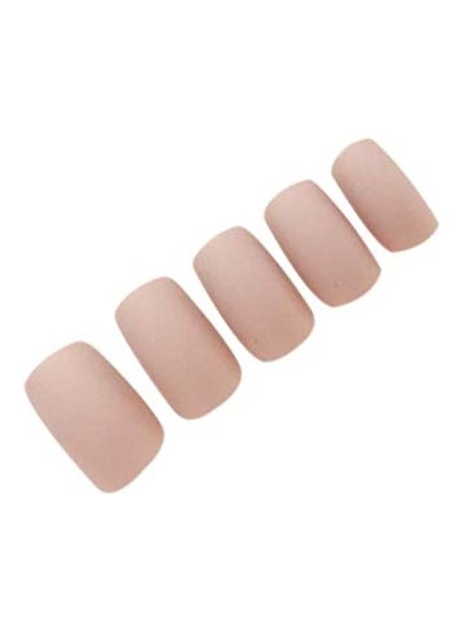 Pack Of 24 Matte Fake Nails Pink - v1626600919/N49236203A_2