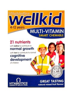 Vitabiotics Wellkid Smart Chewable Multi-Vitamin 30 Tablets  - Image 1