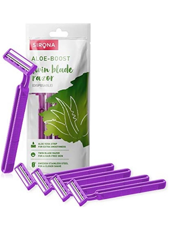 Sirona 5-Piece Hair Removal Razor Set Purple - Image 1