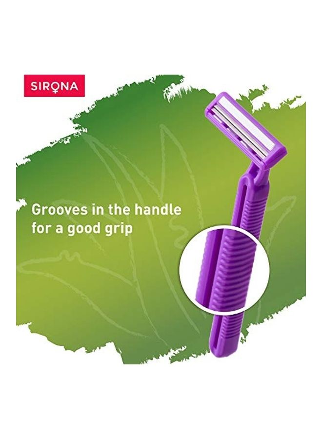 Sirona 5-Piece Hair Removal Razor Set Purple - Image 3