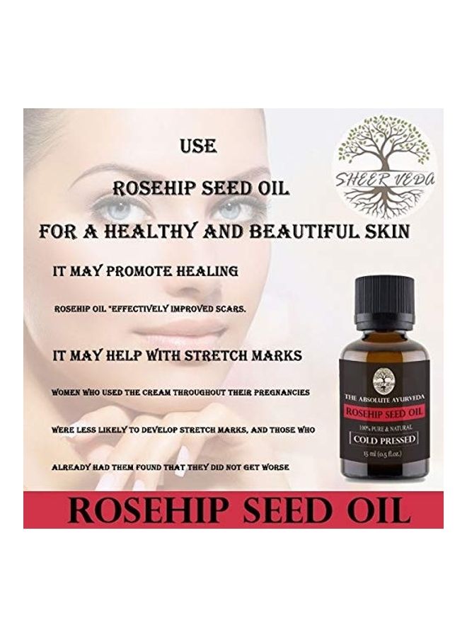 Cold Pressed Rosehip Seed Oil Clear 15ml - v1626601432/N49241228A_5