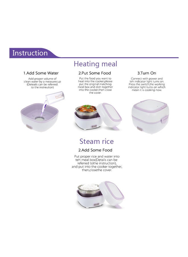 Thermal Insulation Lunch Box Light Purple 17.7x17.5x16.5cm  - Image 5