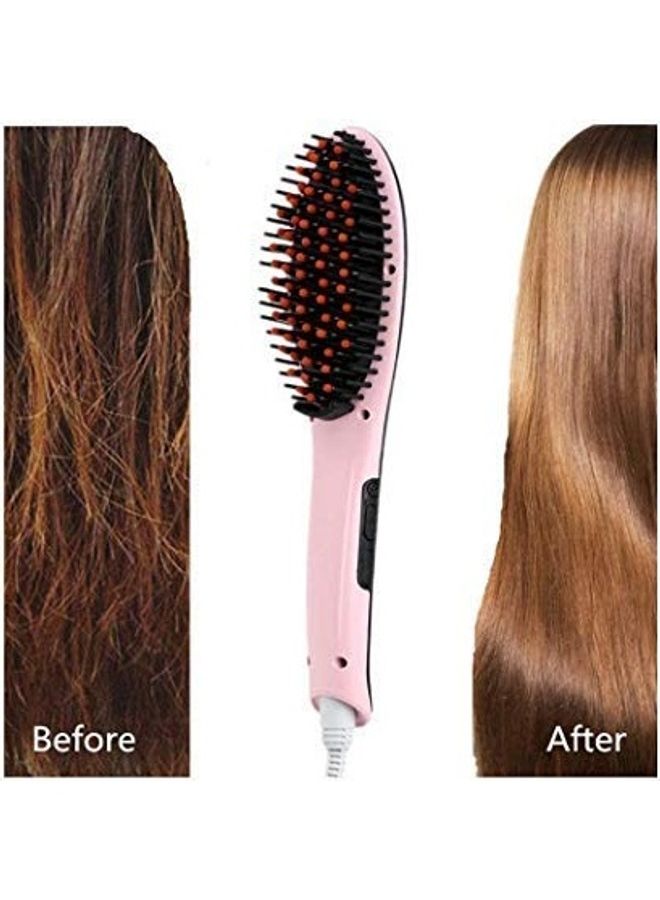 سوارج فرشاة تمليس الشعر الإلكترونية من السيراميك وردي/أسود - Image 3