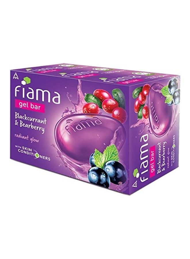 Fiama 3-Piece Blackcurrant And Bearberry Gel Bar Purple 125grams - Image 2