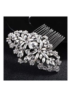 Stone Studded Hair Comb Silver - v1626602525/N49242138A_2