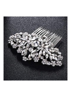 Stone Studded Hair Comb Silver - v1626602525/N49242138A_5