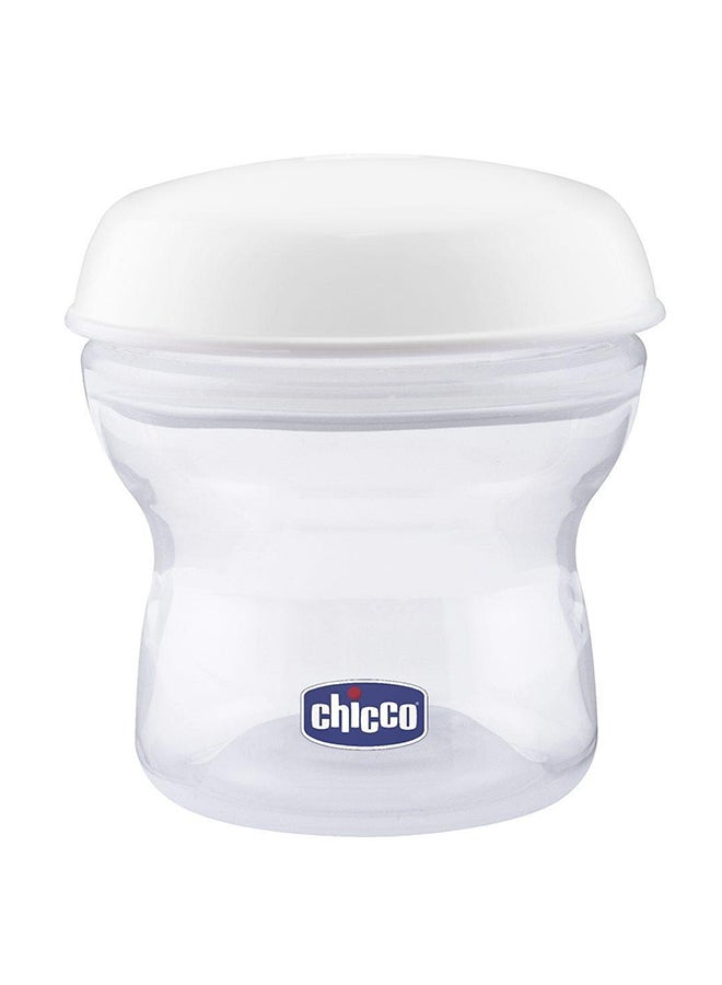 Chicco Pack Of 4 Natural Feeling Milk Containers, 150ml - Clear/White  - Image 1