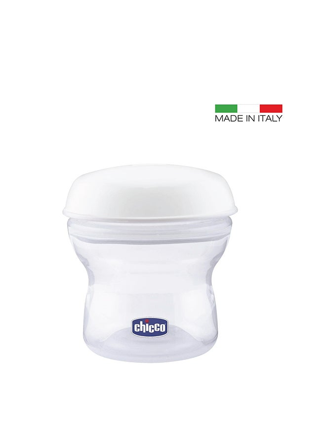 Chicco Pack Of 4 Natural Feeling Milk Containers, 150ml - Clear/White  - Image 3