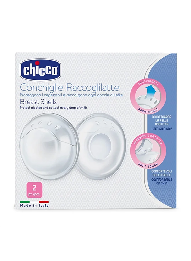 Chicco Conchiglie Raccoglilatte Breast Shells, Pack Of 2