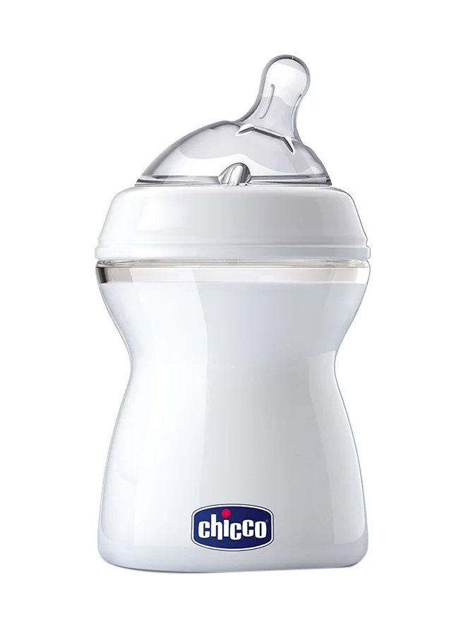 Chicco Natural Feeling Medium Flow Feeding Bottle White 2+ Months - 250 ml